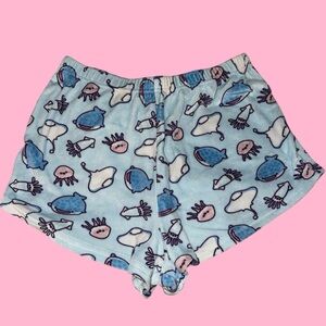 Sea animals pajama shorts
